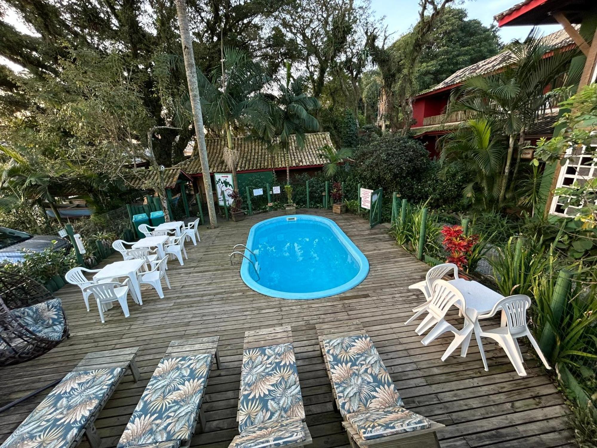 Pousada Canoa Azul Na Praia Da Ferrugem Garopaba Luaran gambar